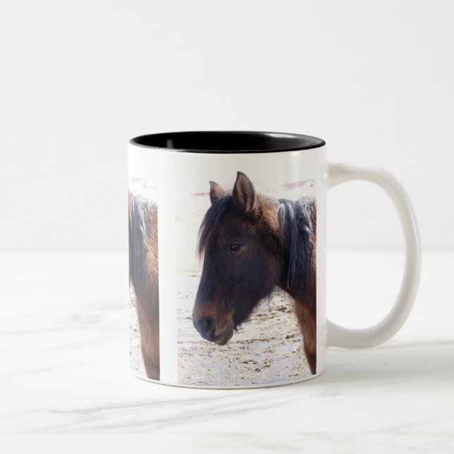 Mustang Two-Tone Coffee Mug (Right)