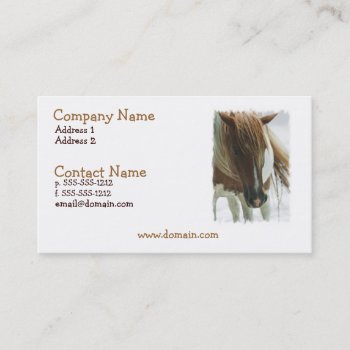 Mustang Wild Horse Business Card by HorseStall at Zazzle