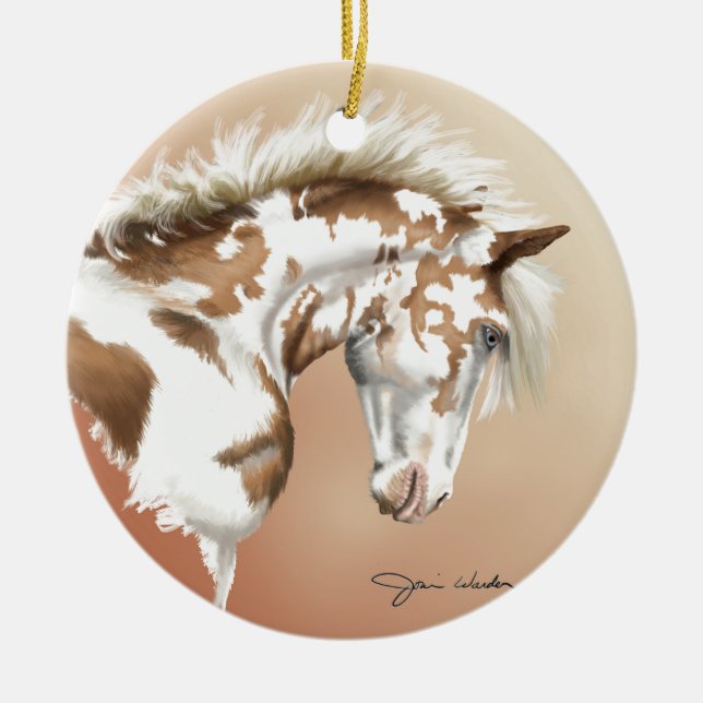 Mustang Wild Xtend Ceramic Ornament (Front)
