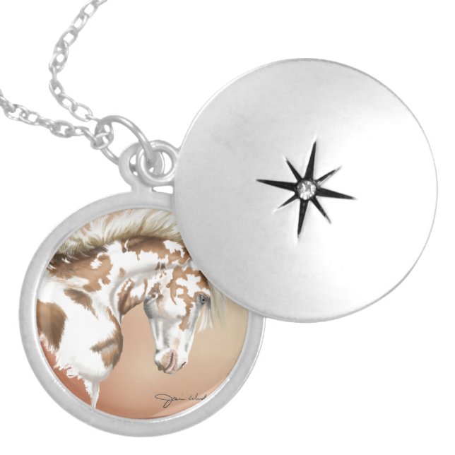 Mustang Wild Xtend Silver Plated Necklace (Front)