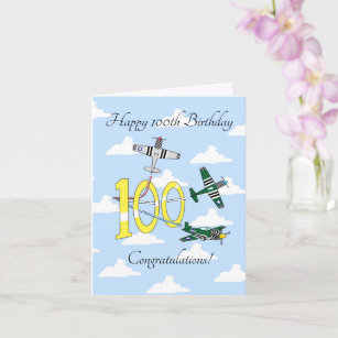 Mustangs 100th (Blue Sky) Birthday Card