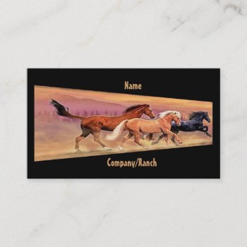 Mustangs Business Card by bubbasbunkhouse at Zazzle