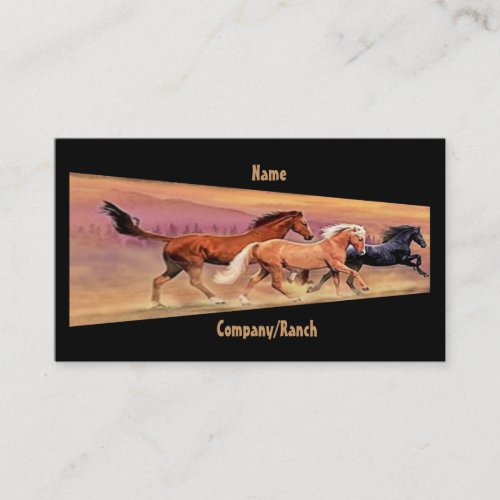 Mustangs Business Cards