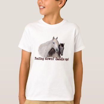 Mustangs Sally & Wilson Kids Unisex Shirt by horsesense at Zazzle