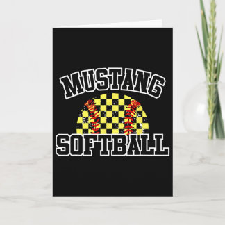 Mustangs Softll Mom Mustangs School Spirit Sports Card