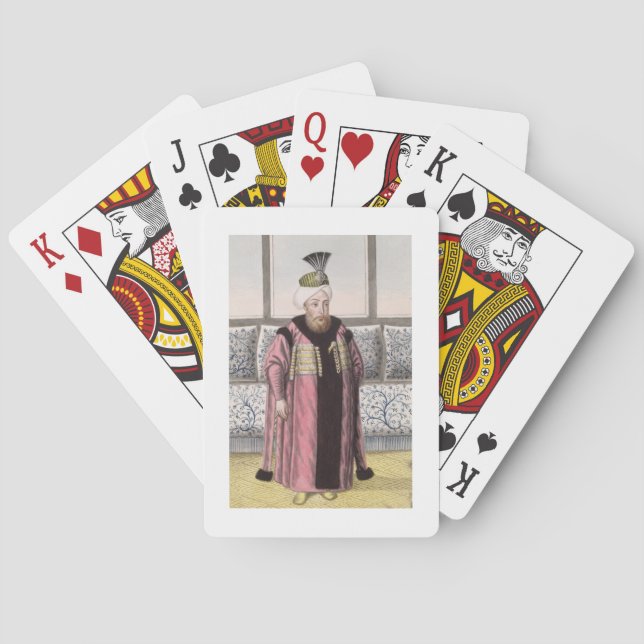 Mustapha II (1664-1703) Sultan 1695-1703, from 'A Poker Cards (Back)