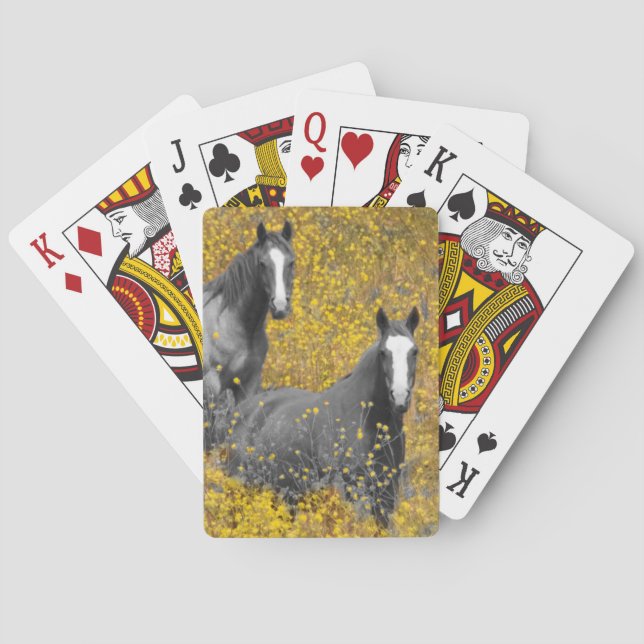 Mustard and Horses Poker Cards (Back)