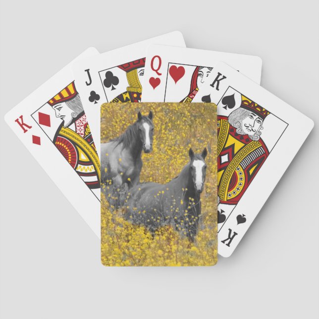 Mustard and Horses Poker Cards (Back)