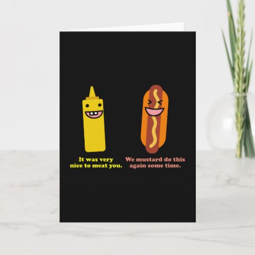 Mustard and Hotdog Card