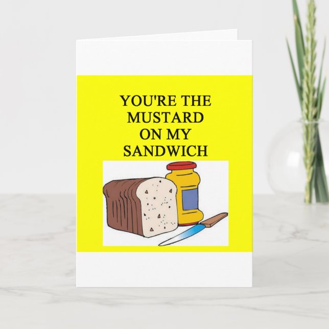 MUSTARD and sandwich lover Holiday Card (Front)