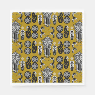 Mustard Anglo Saxon Art Print Napkins