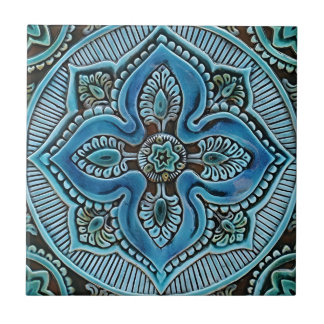 mustard blus pattern tiles