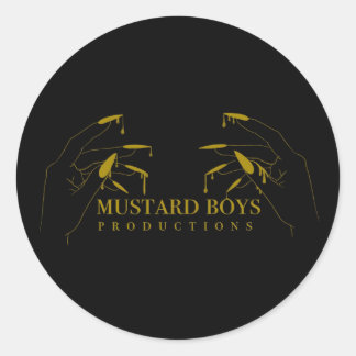 Mustard Boys Production round sticker
