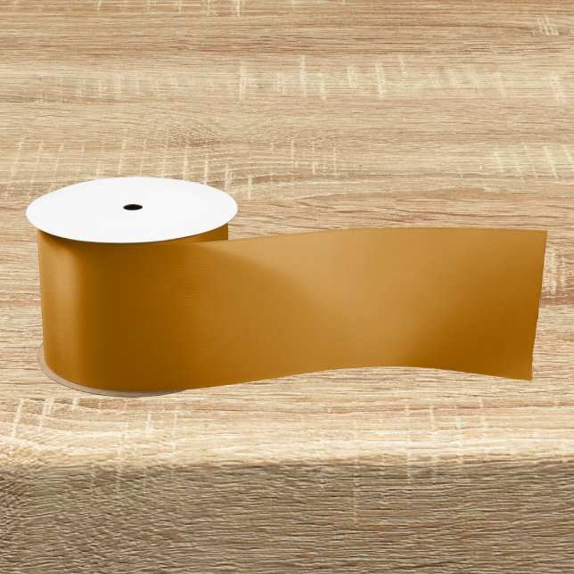 Mustard Brown Solid Color Satin Ribbon (Creator Uploaded)