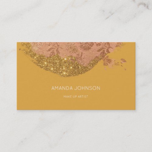 Mustard Brush Glam Stylist Make Up Artist Vip Business Card