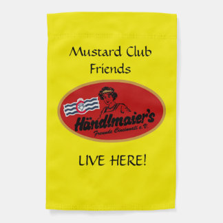 Mustard Club Friends Garden Flag
