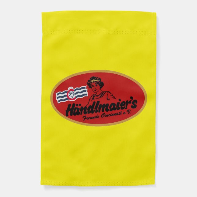 Mustard Club Weatherproof Personalized Garden Flag (Front)