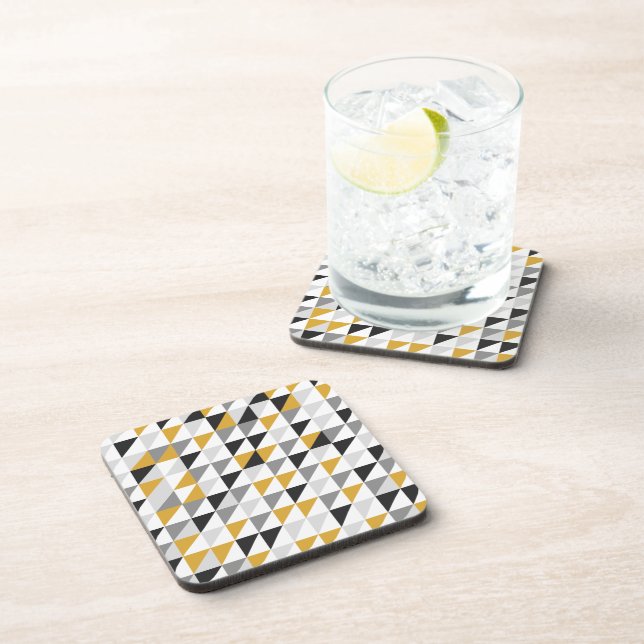 Mustard, Gray, Black Coaster (Right Side)