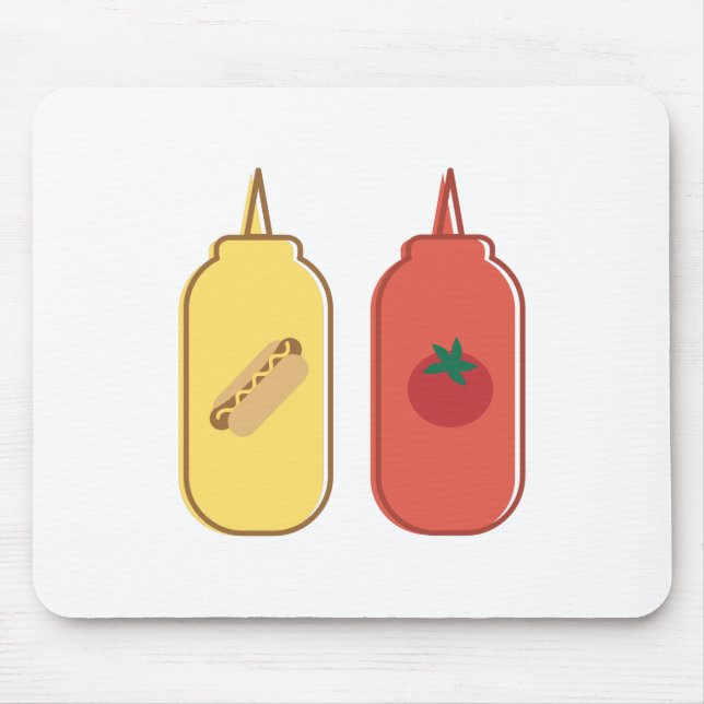 Mustard & Ketchup Mouse Pad (Front)