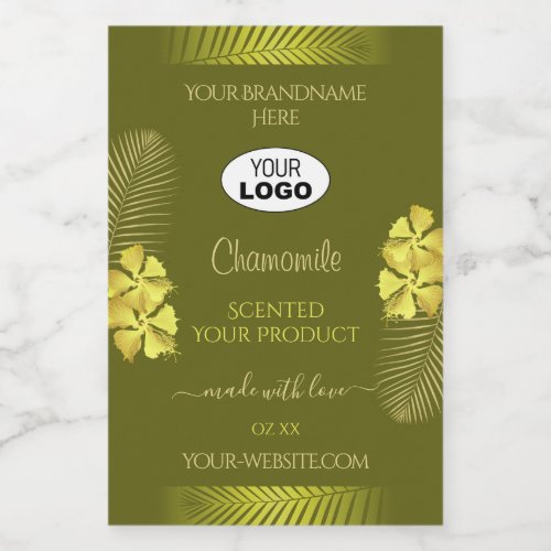 Mustard Product Labels Yellow Hawaii Flowers Logo