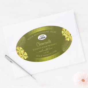 Mustard Product Labels Yellow Hawaii Flowers Logo