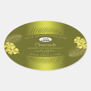 Mustard Product Labels Yellow Hawaii Flowers Logo