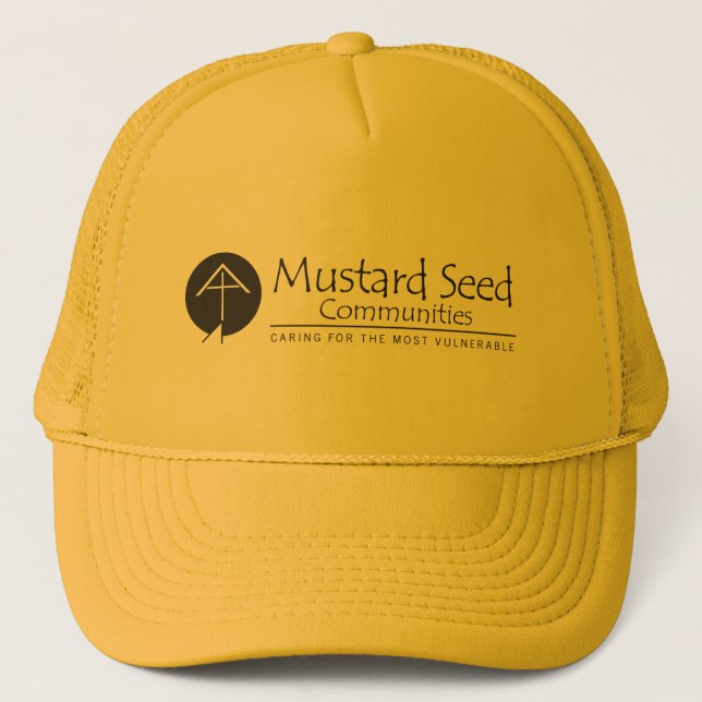 Mustard Seed Baseball Hat in Yellow and Black (Front)