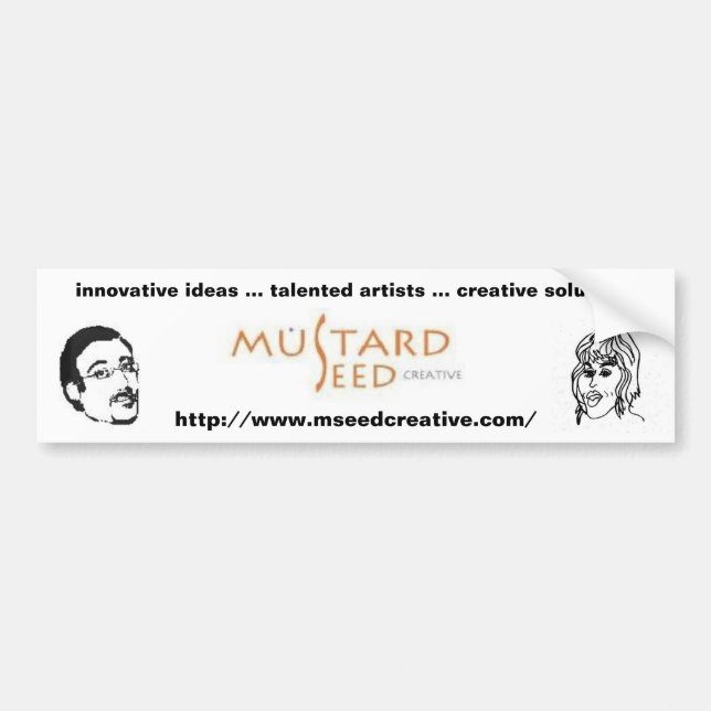 Mustard Seed Creative Bumper Sticker (Front)