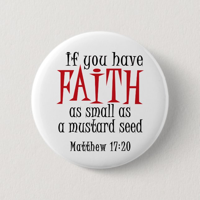 Mustard Seed Pinback Button (Front)