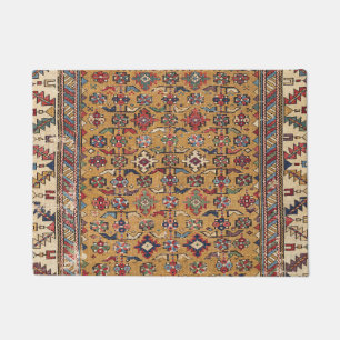 Mustard Southwestern Colorful Ornate Doormat