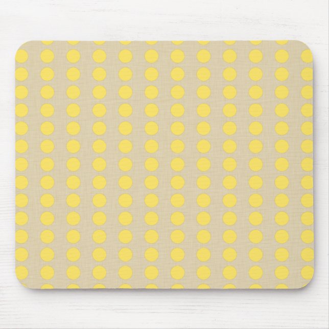 Mustard Spice Moods Dots Mouse Pad (Front)