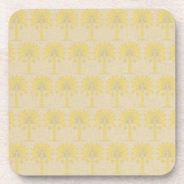 Mustard Spice Moods Palm Drink Coaster (Front)