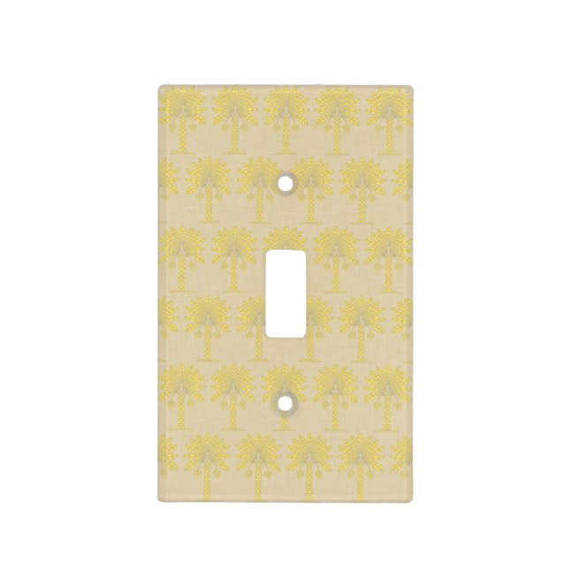 Mustard Spice Moods Palm Light Switch Cover (Front)