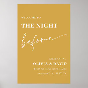 Mustard The Night Before Rehearsal Welcome Sign