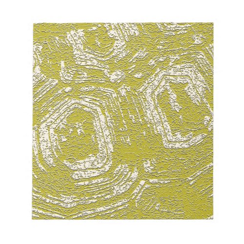Mustard Tortoise Shell abstract print by LeahG Notepad