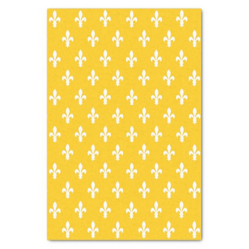 Mustard Victorian Fleur de Lys Tissue Paper