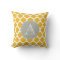 Mustard & White Moroccan Pattern Gray Monogram