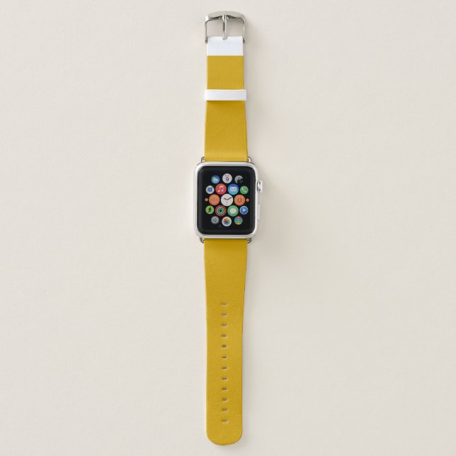 Mustard Yellow Apple Watch Band (Front)