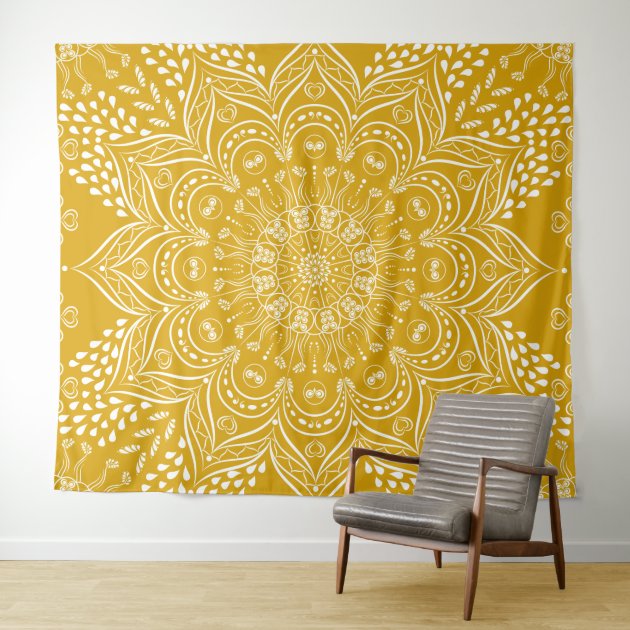 Mustard 2025 yellow tapestry