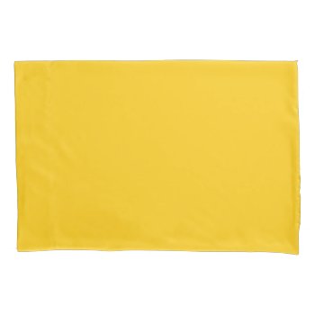 Mustard Yellow & Cadmium Orange Pillowcase by Youbeaut at Zazzle