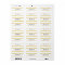 Mustard Yellow Carnival Stripes Address Labels