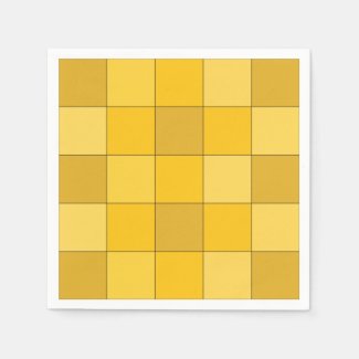 Mustard Yellow Checkerboard Mustard Party