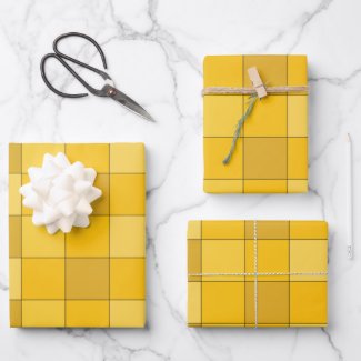 Mustard Yellow Checkerboard Mustard 