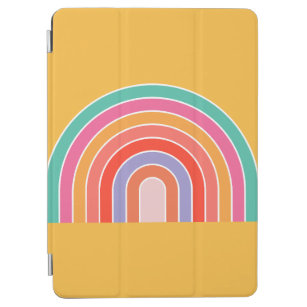 Mustard Yellow Colorful Rainbow iPad Air Cover
