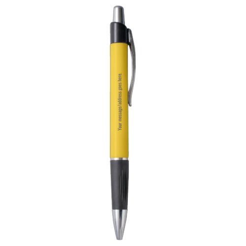 Mustard Yellow Customizable Pen
