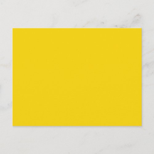 Mustard Yellow Dark Yellow Color Solid Background Postcard