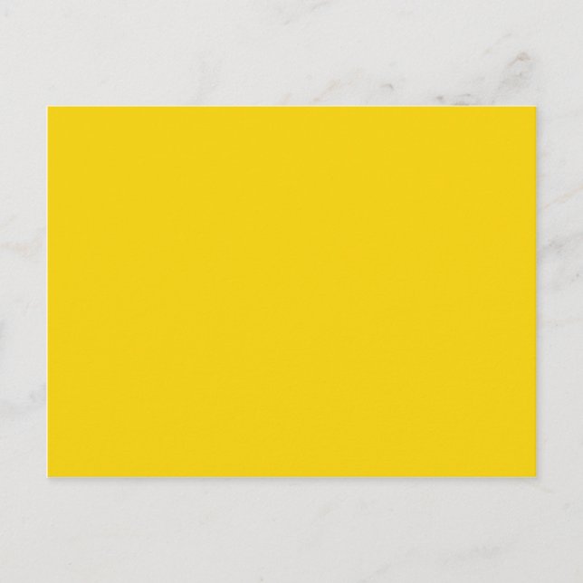 Mustard Yellow Dark Yellow Color Solid Background Postcard (Front)