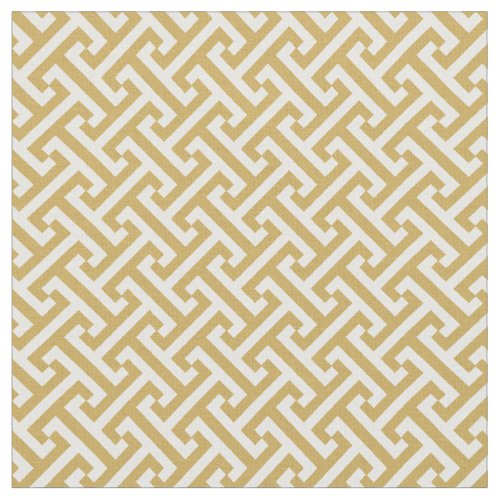 Mustard Yellow Greek Key Pattern Fabric