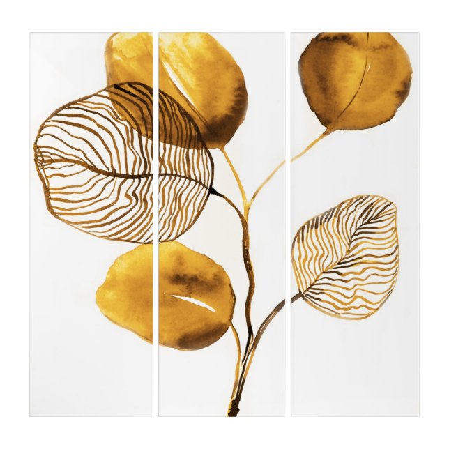 Mustard yellow leaves art (Front)