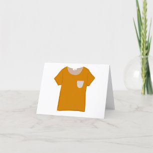 Mustard Yellow Minimalist Top Letterpress Thank You Card
